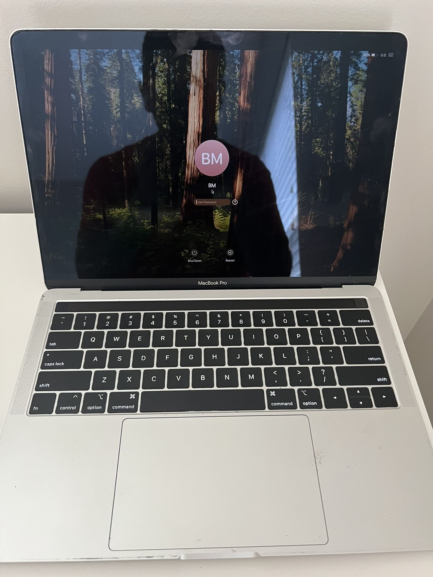 2018 MacBook Pro | 256 GB SSD | 8 GB RAM | Touch Bar Not Working