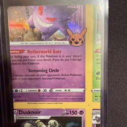 Pokemon Card - Gengar Holo Error Miscut NFC Trick Or Trade 066/196