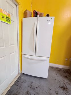 Refrigerator French door white 11$ down payment