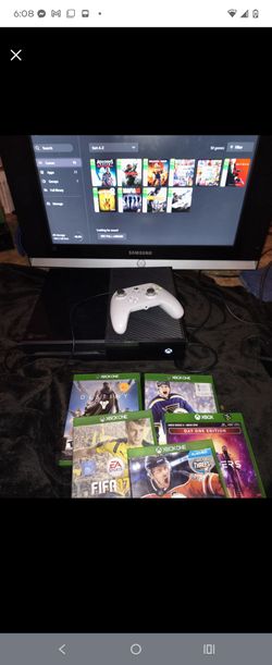 Xbox One Console with Controller and Games