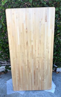 Butcher block table top tool work bench top