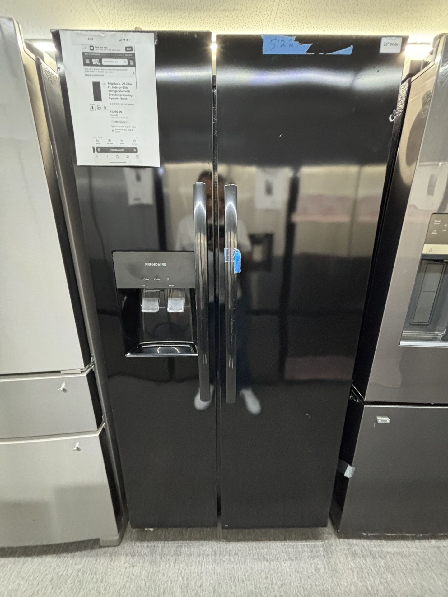 New Frigidaire Refrigerator Side By Side