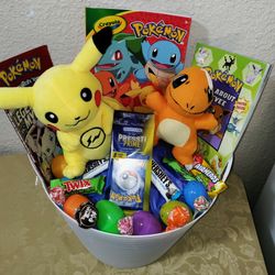 POKEMON EASTER BASKET. ( PICK UP IN MODESTO.)