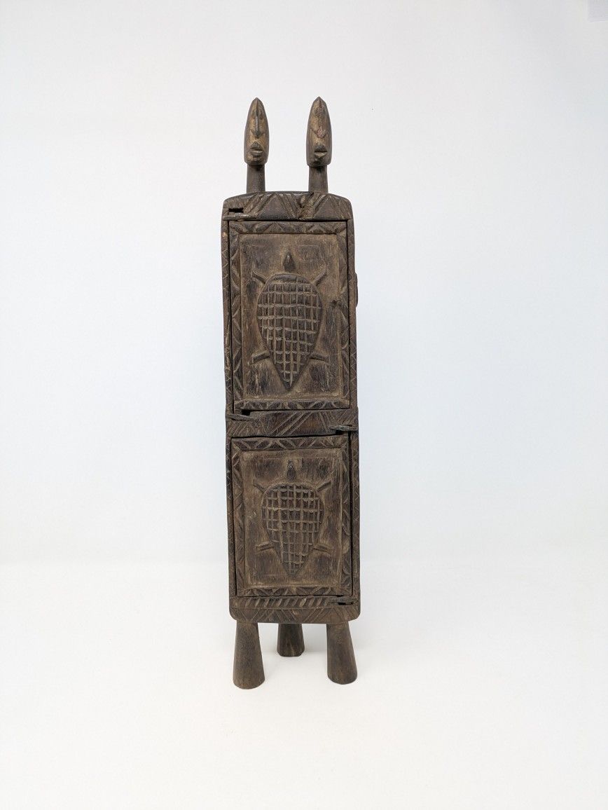 Vintage Handcrafted Dogon Medicine Box from Mali