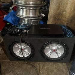 Dual 12’ Subs With Amp