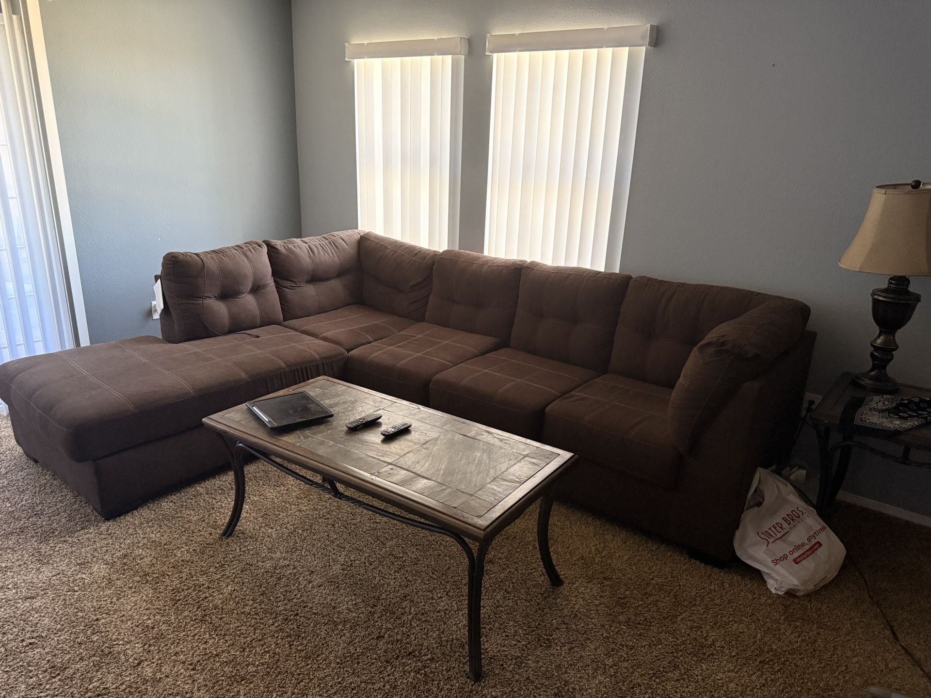 Couch and coffee table set