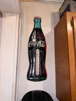 Coca-Cola Bottle Shape Thermometer Sign