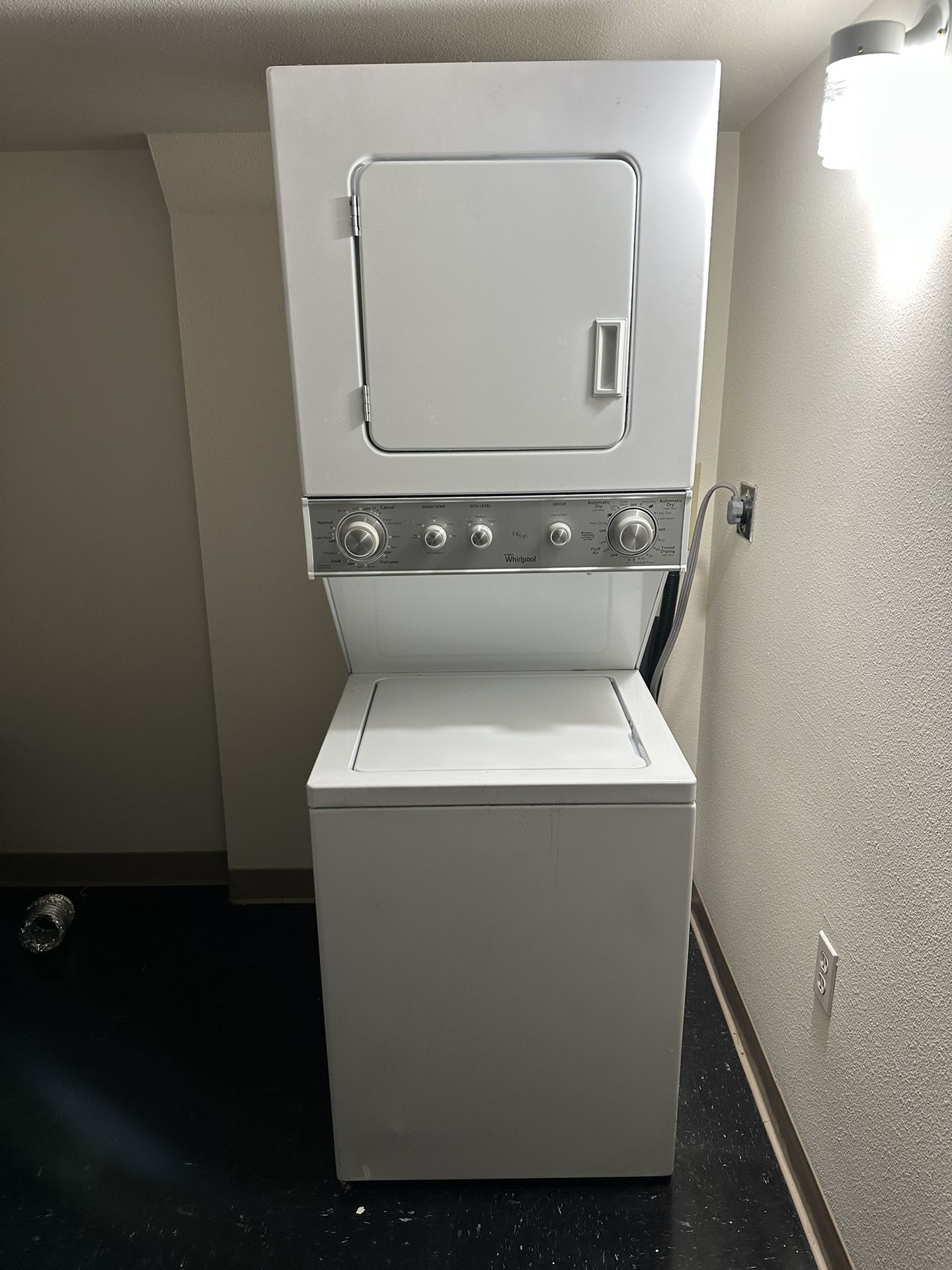 24inch Whirlpool Stacked Washer And Electric Dryer
