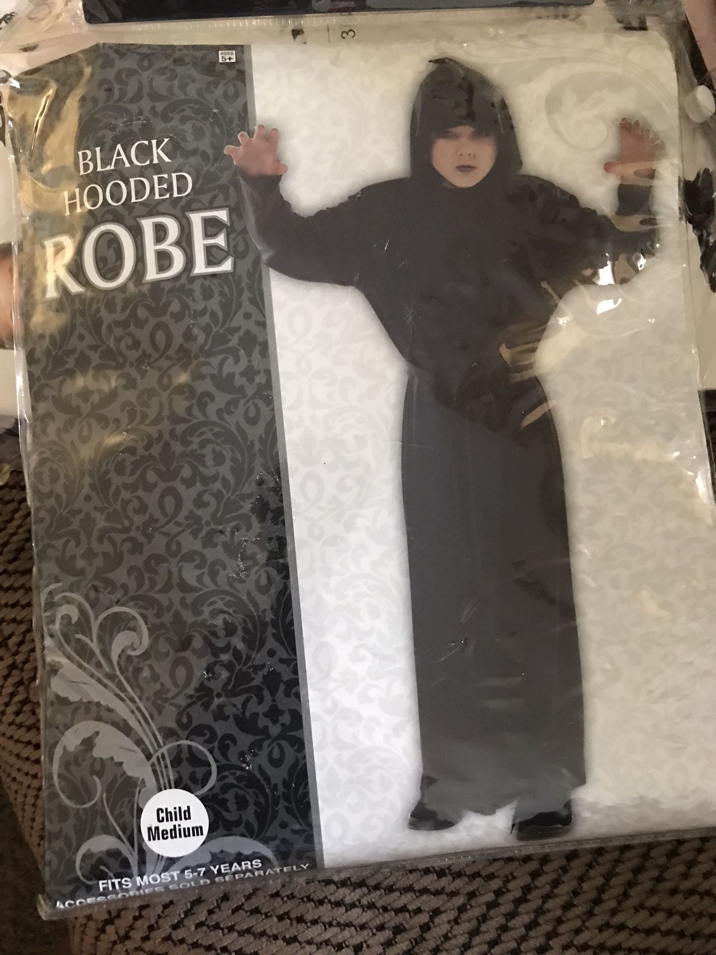 Black Hooded Robe 