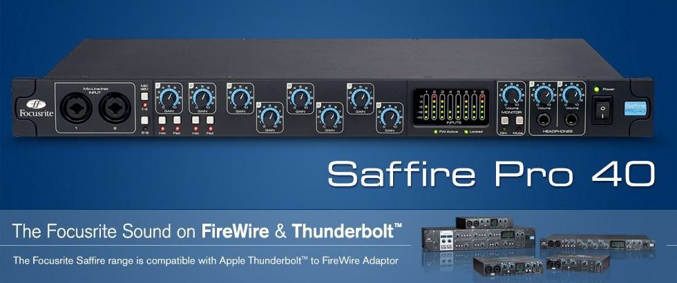 Focusrite Saffire Pro 40 Audio Recording Interface
