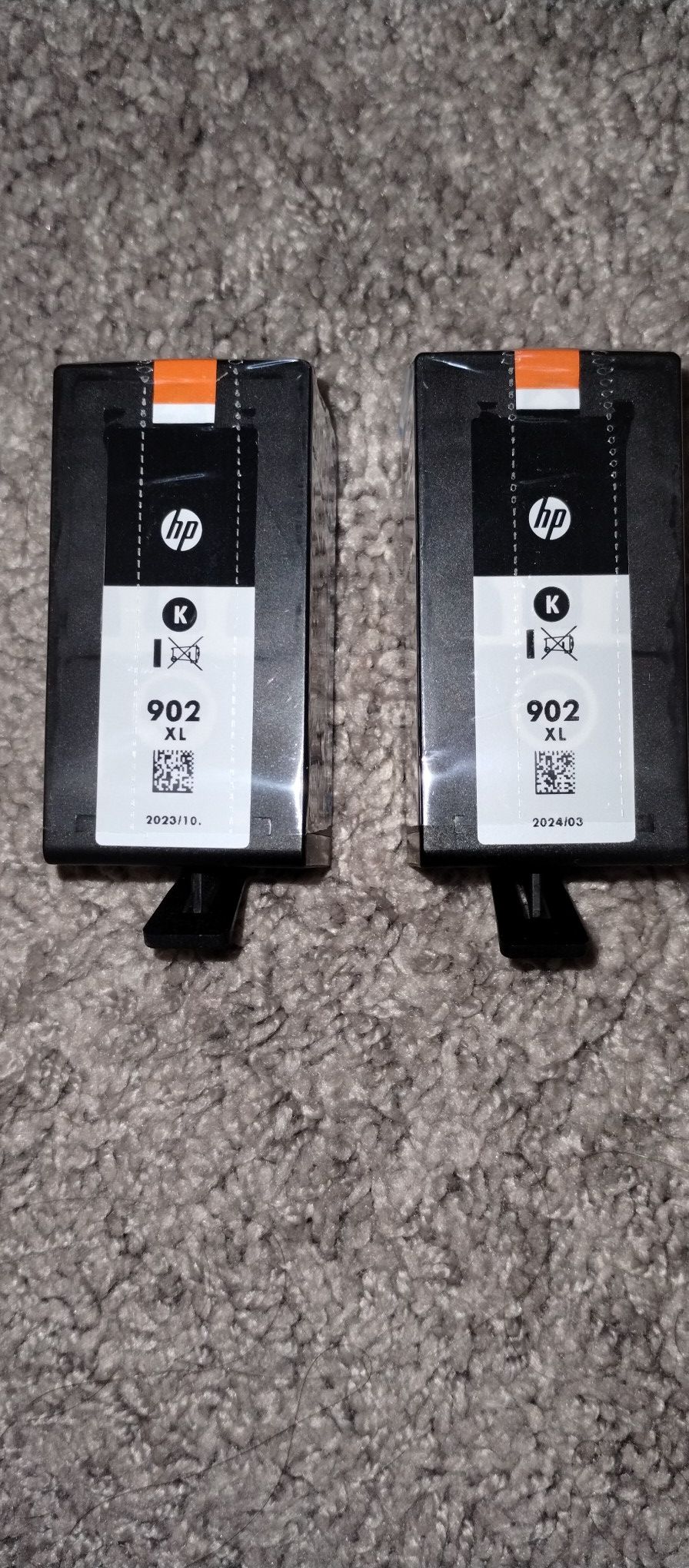 (2) HP 902XL Black High-Yield Ink Cartridge