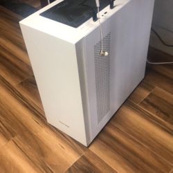 Large white computer case