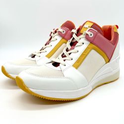 NEW 🌻 Michael Kors MK Georgie Wedge Platfrom Trainers 🌻 Size 10 ** $120