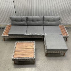 Premium L-Shaped Sectional Outdoor Sectional Patio Furniture Set