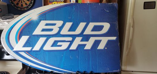 Bud light tin sign