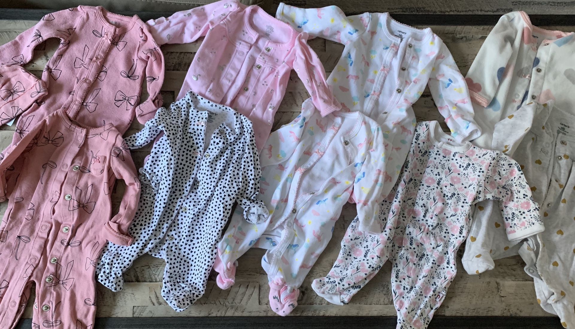 Newborn baby girl clothes and accessories