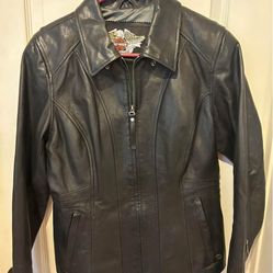 Women’s Harley Davidson Leather Bling Jacket