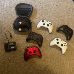 Xbox one controller lot, xbox elite controller, xbox battery charger 