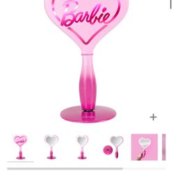 Impressions Vanity Barbie LED Handheld Makeup Mirror with Standing Base