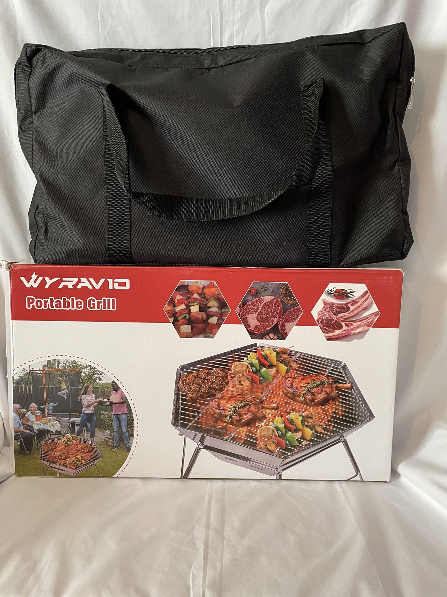 Portable Foldable Charcoal Grill – Brand New