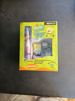 SpongeBob Power Brush Toothbrush Gift Set Vintage