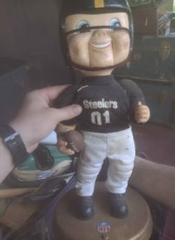 Pittsburgh Steelers Vtg Animatronic Bobble MNF THEME HANK WILLIAMS $50 obo