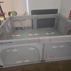 Angelbliss Playyard With Mat. It Is The Larger Play Yard. 