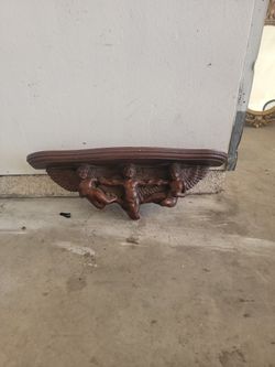 ANGEL WOODEN CARVED Shelf