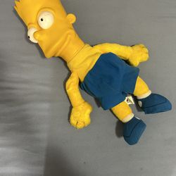 Huge Big Bart Simpson Beanie Doll 1990