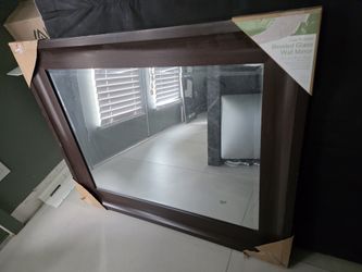 Wall mirror, wood frame never used