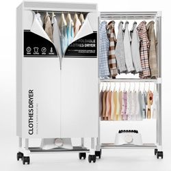 Clothes Dryer, Portable Drying Machine with Timer