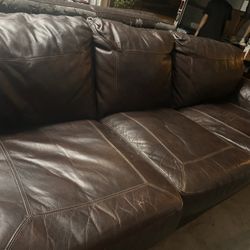 Leather Brown Sofa