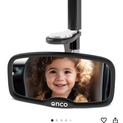 Onco Forward Facing Baby Car Mirror - Clip On Car Mirror for Baby, 100% Shatterproof & Shakeproof
