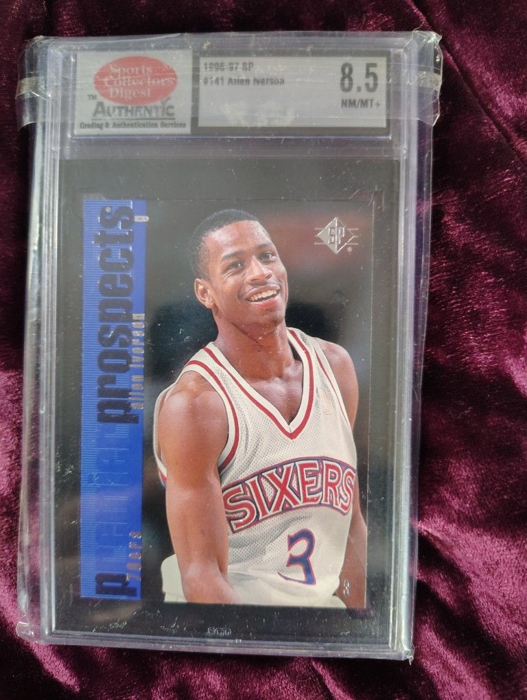 Allen Iverson Rookie Card Graded 8.5