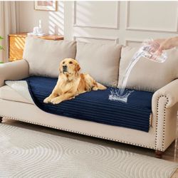 Sofa Cover Navy Blue, 35"x 74"