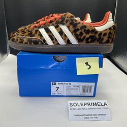 adidas Samba OG Preloved Red Leopard (Women's) with receipt   
