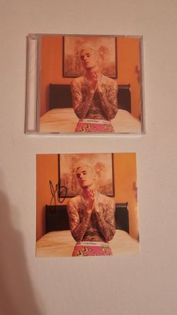 Justin Bieber Yummy CD with Signed Photo