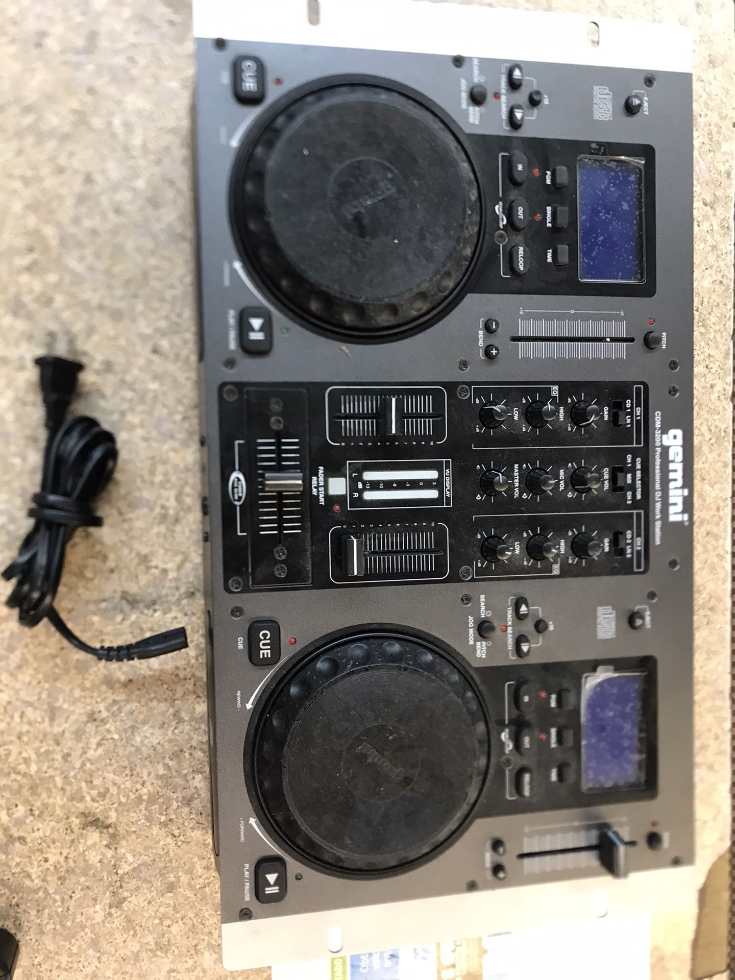Gemini CDM-3200 Dual CD Mixing Console CDM-3200 B&H Photo Video