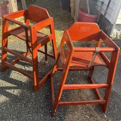 Wooden Baby High Chair