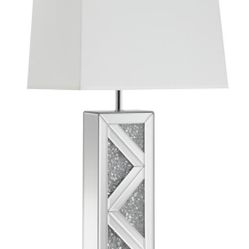 Brand New Glam Lamp Mirrored Crystal Encrusted 