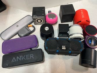 Lot of 15 Bluetooth portable speakers all are are working and fully functional