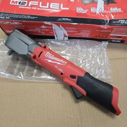 Milwaukee  M12 FUEL 12V Lithium-Ion Brushless Cordless 3/8 in. Right Angle Impact Wrench (Tool-Only)