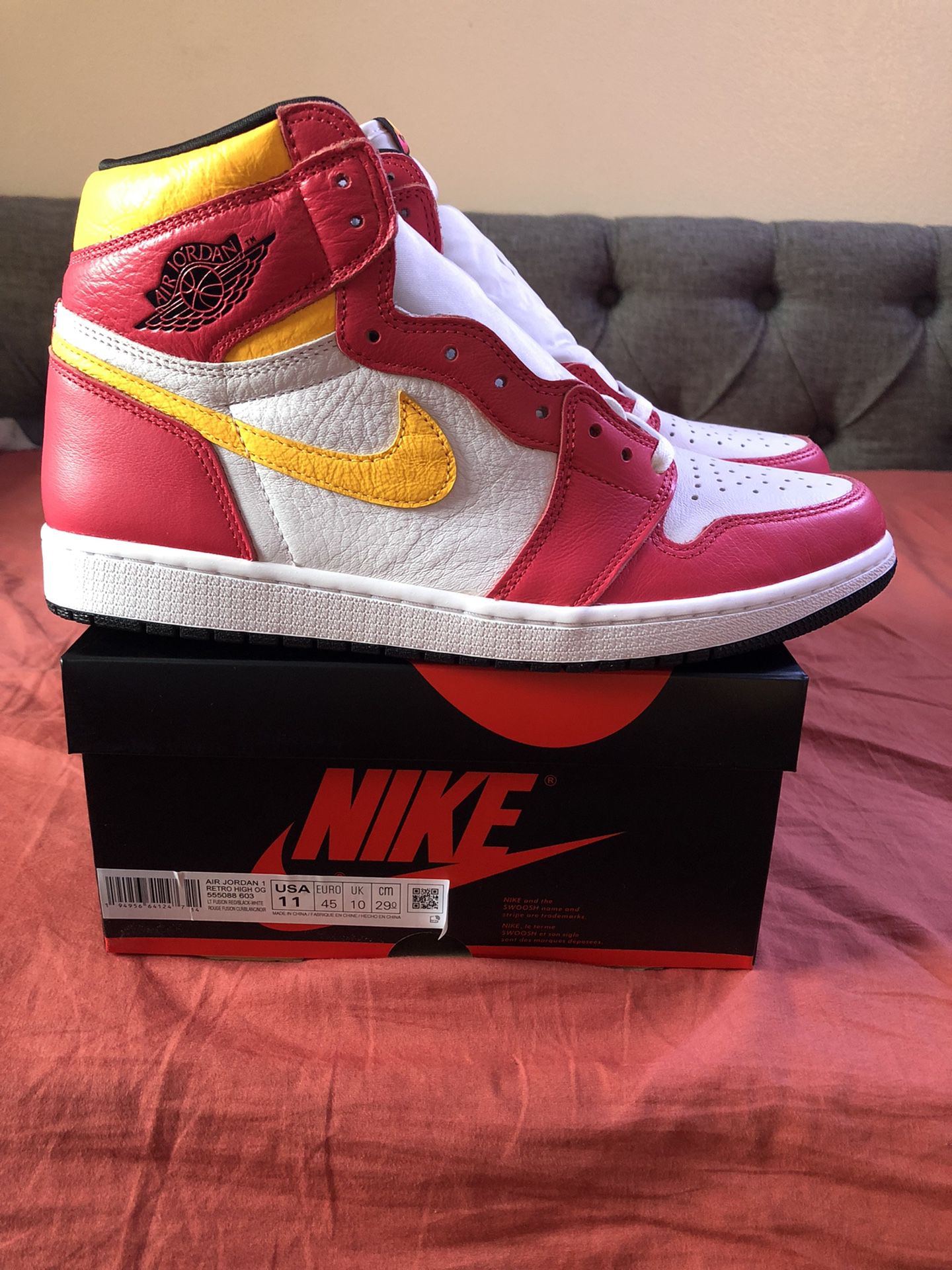 Jordan 1 Red Fusion Size 11 DS $180