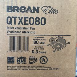 Broan ventilation fan