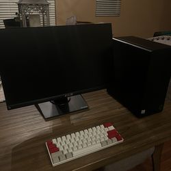 Full Desktop Setup – HP i5 Gaming PC + Monitor + Keyboard – Excellent Condition