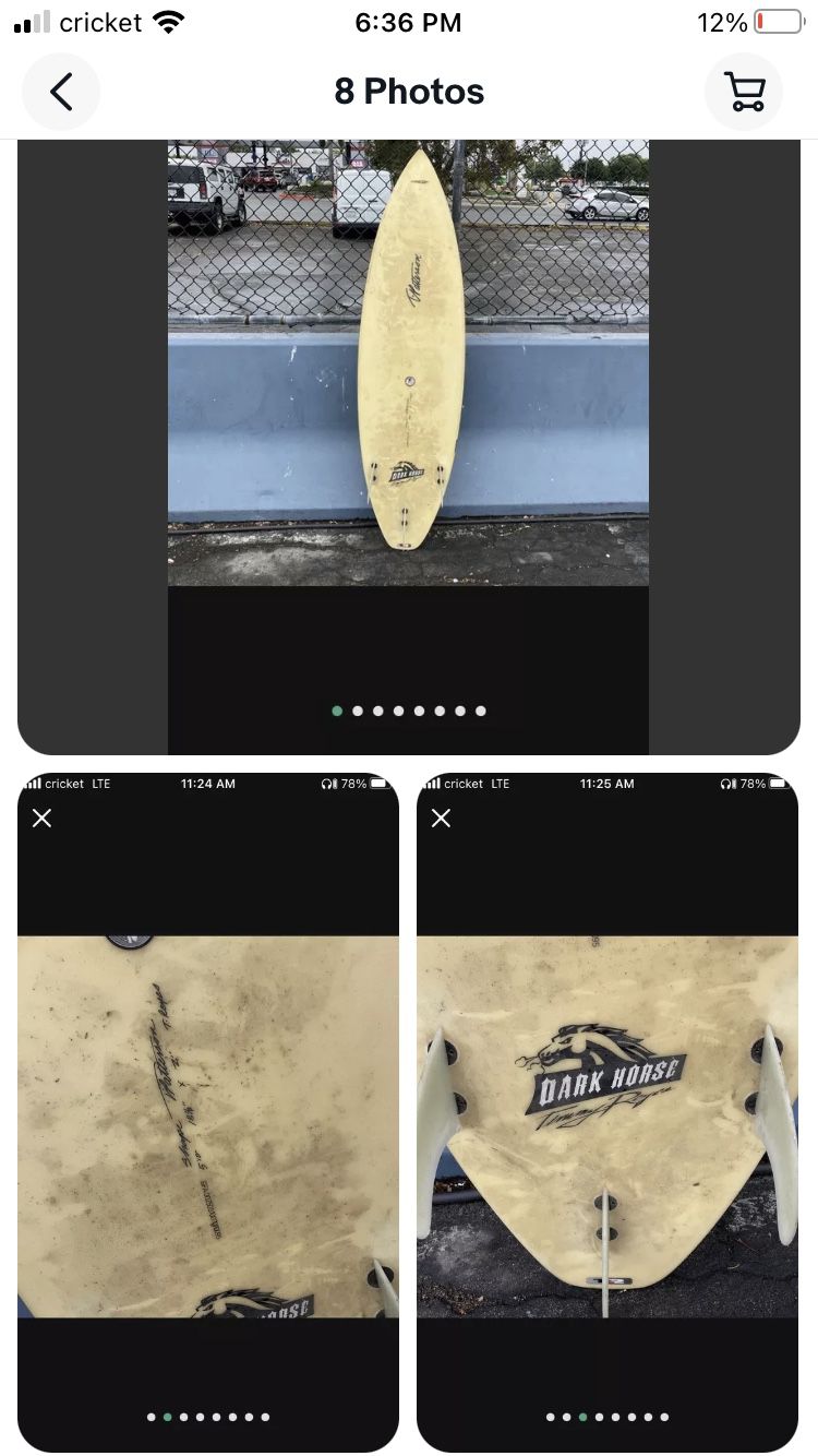 5”10 Timmy Reyez  Surfboard With 3 Fins