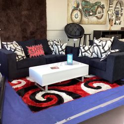 Black Sofa And Loveseat 