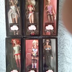 Lot Of 6 COLLECTIBLE EVE KITTEN 12"FASHION DOLLS INTEGRITY TOYS 