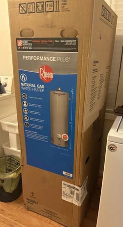 50 Gal. Tall 38,000 BTU Natural Gas Water Heater