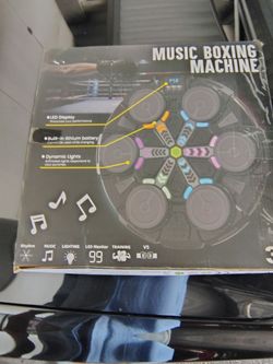 Music Boxing Machine with LED Lights